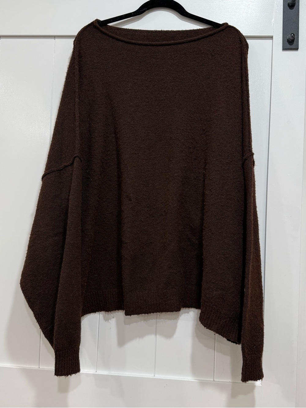 nuuds Oversized Brown Crewneck Sweater